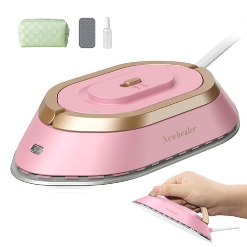 Newbealer Mini Travel Iron, Pink