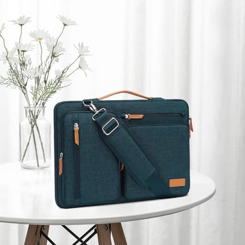 MOSISO Laptop Case 16 inch, 15.6 inch Laptop Bag Men Women, Teal Green — view 3