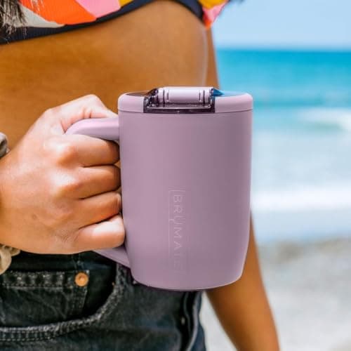 BrüMate Müv - 15oz 100% Leak Proof Insulated Coffee Mug with Handle & Lid - Stainless Steel Coffee Travel Mug - Double Walled Coffee Cup (Primrose) — view 5