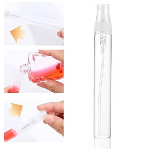 Fadayunn Mini Spray Bottles Travel Mini Spray Bottle Spray Atomizer Empty Bottles Portable Small Spray Bottles Mist Refillable Perfume Bottle for Liquid Perfume Makeup Tool Travel 10 Pcs 10ml — view 3