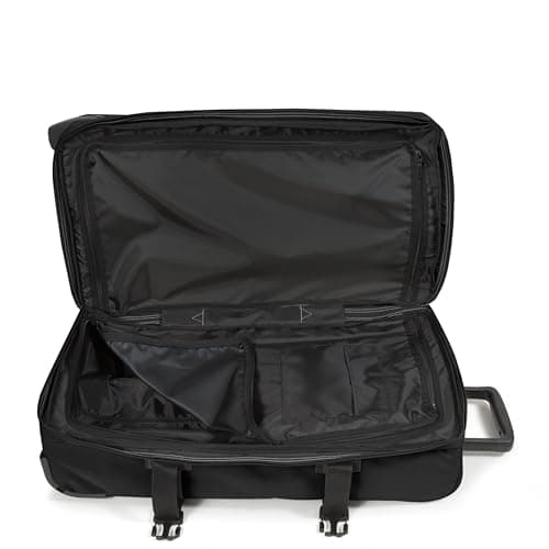 Eastpak Tranverz M Medium Suitcase 78L (67 x 35.5 x 30 cm), Durable Rolling Luggage, Lightweight Travel Bag with Double Compartments, Telescopic Handle & TSA Lock - BLACK — view 3