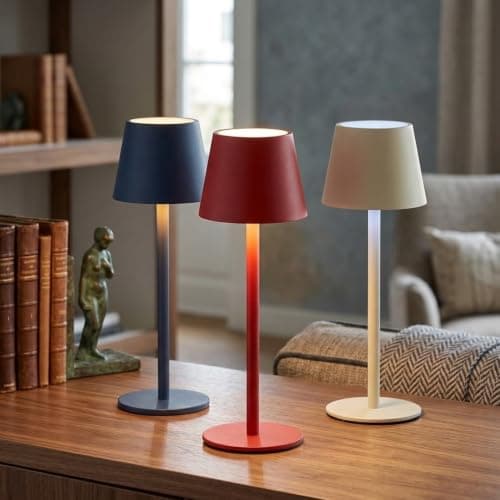 Rechargeable LED Table Lamp & Cordless Lantern – Minimalist Touch Control