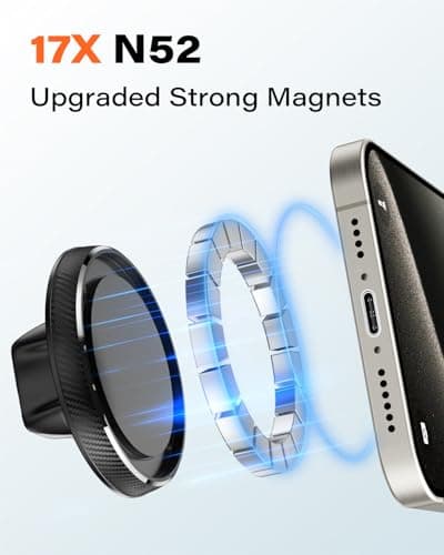 A2C Flexible Gooseneck Phone Holder for iPhone Mag safe, Long Arm Gym Magnetic Phone Holder for Treadmill Peloton, Portable Fitness Home Gym Accessory for 4.0''-7.0'' Smartphones — view 5