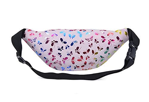 Estwell Bum Waist Bag for Women Girls Fashion PU Leather Waterproof Ladies Festival Fanny Pack Lightweight Hip Pouch Travel Holiday Waist Pack Shiny Bumbag — view 6