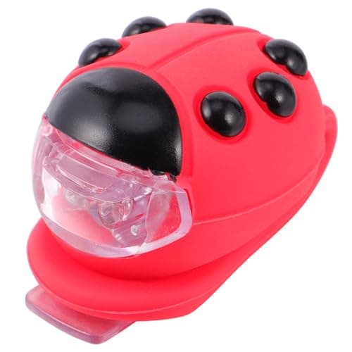 Outanaya Bike Headlight Front Lamp Waterproof Red ABS Silicone for Bike Helmet Camping Travel Safe Commuting