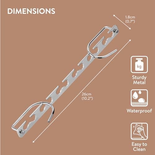 H&S Metal Space Saving Hangers (Set of 6) - Space Saver Clothes Hanger Pack for Wardrobes - Magic Coat Hanger Space Savers to Hang Clothing Shirts Trousers for Wardrobe and Closet — view 5