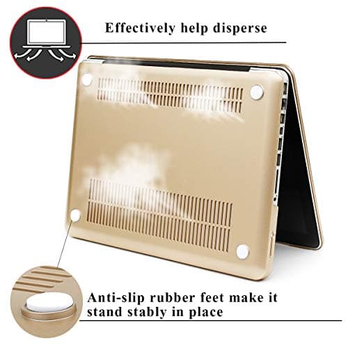 FINDING CASE MacBook Pro 15" with CD-ROM (non-retina) case (Model A1286), ultra-thin soft touch hard shell cover case protector for Apple MacBook Pro 15 inch with CD-ROM (Gold) — view 5