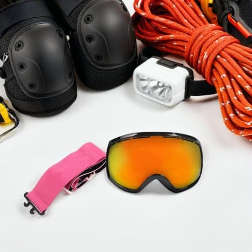 2pcs Pink Nylon Snowboard Goggle Replacement Strap with Quick Release — view 5