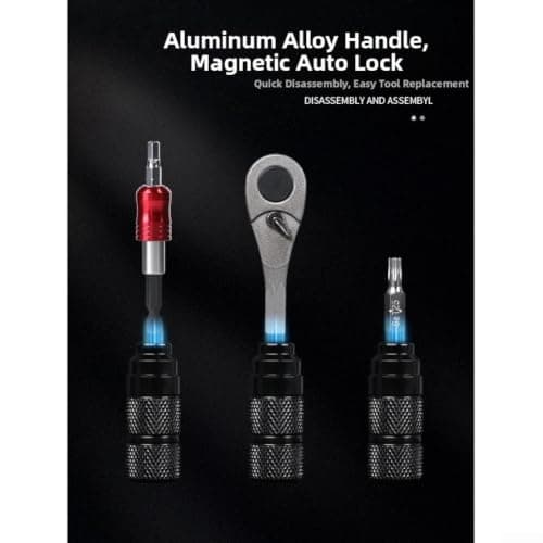 Gdfnmogo Aluminum Alloy Ratchet Wrench Bike Repair Kit with — view 6