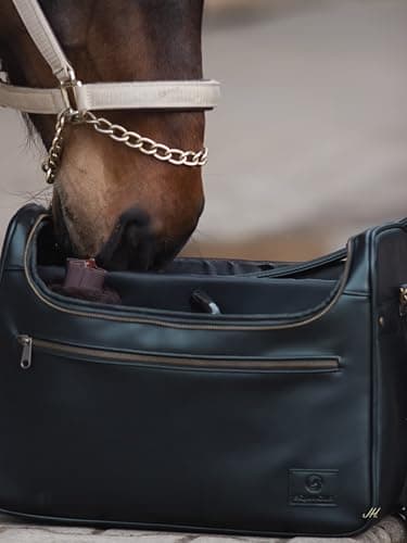 Equimour Grooming Bag Horse – Vegan Leather Box, Black-Gold — view 5