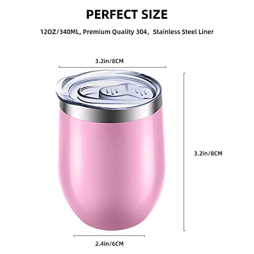 Reusable Coffee Cup, Insulated Travel Mug Vacuum Stainless Steel with Spill Proof Lid, Great for Hot & Cold Drinks - Coffee, Tea, Milk and Wine,12oz/340ml — view 2