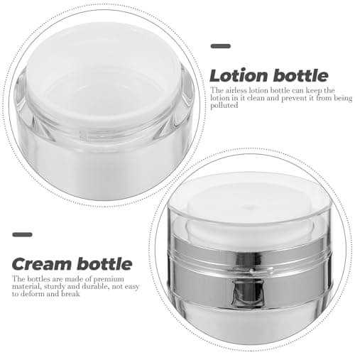 3pcs Ml Airless Pump Cream Bottle for Lotion and Moisturiser — view 3