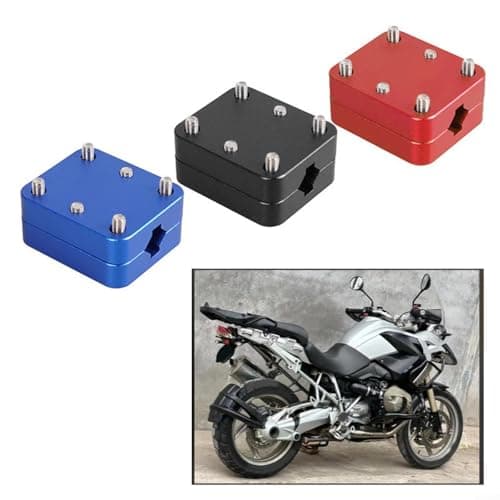 Gettimore for Motorcycle GPS Phone Mount R1200GS LC R1250GS S1000XR CRF1000L, Heavy Duty Aluminium Alloy Navigation Bracket 12mm-16mm(Black) — view 2