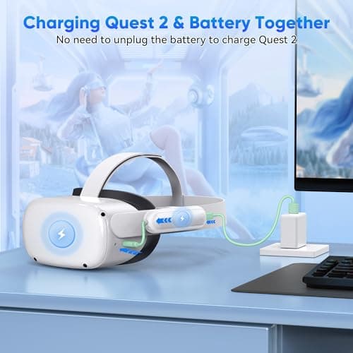 Kinwin Battery Pack for Oculus Quest 2, 20000mWh VR Extended Battery — view 4