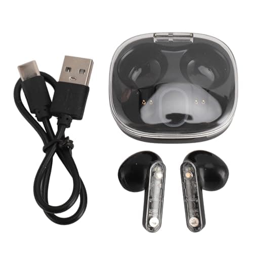 AMONIDA Bluetooth Earbuds Wireless 360 Degree Sound Touch Control for Sports Travel Black 2 Pack — view 5