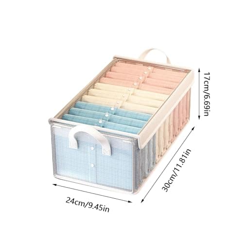 Storage Baskets for Shelves Closet Organizer Stackable Boxes — view 5