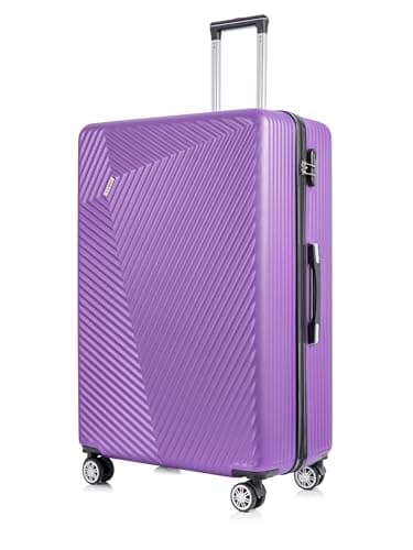 FLYMAX 32" Extra Large Suitcase 4 Wheel Lightweight Suitcases Luggage Hard Shell ABS Travel Case Hold Check in Fits 23kg - 35kg + 3 Digit Lock + 1 Year Warranty 125 Litre Capacity