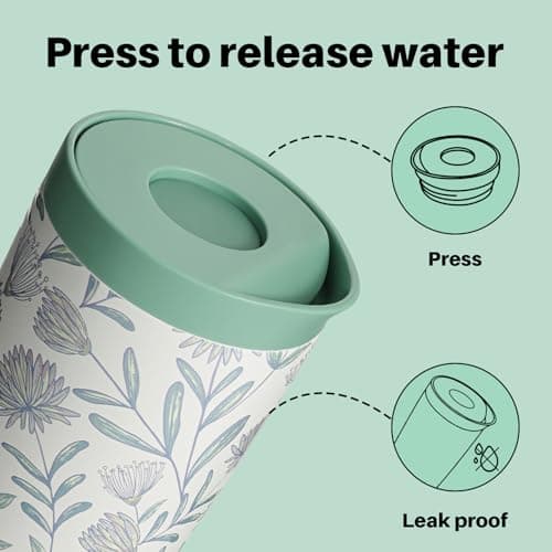 BOTTLE BOTTLE Travel Mug (Flourishing Flowers, 350, Milliliters) — view 2