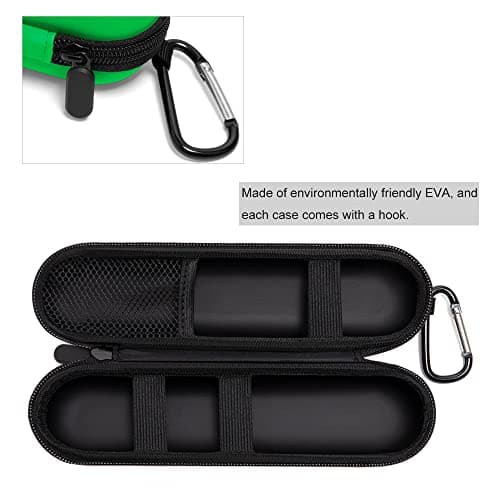 seplouis Electric Toothbrush Travel Case for Oral-B/Philips Sonicare/Colgate/seago/Bitvae/Braun and Most Other Brands of Electric Toothbrushes, and Includes 2 Universal Toothbrush Head Covers, Green — view 3