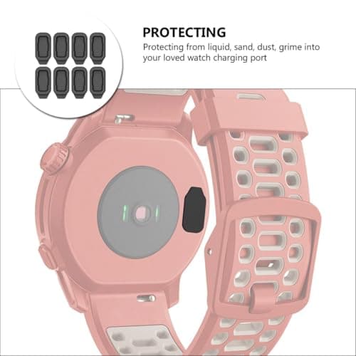 Healeved Watch Charger Port Silicone Dust Covers 8 Pack Compatible with Coros Pace Smartwatch for Sports and Travel — view 4
