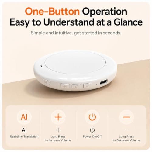 AI Wearable Translator English Spanish Voice Translation Device — view 5