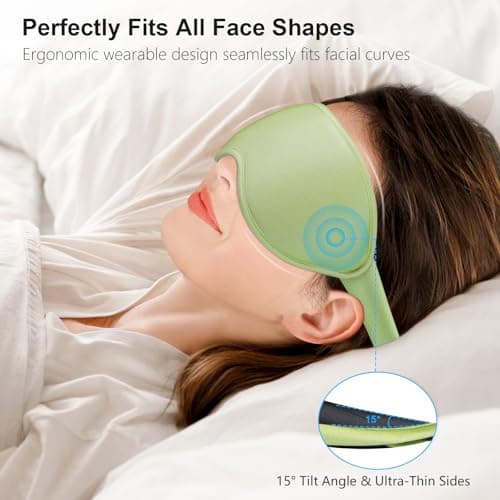 Gritin 100% Light Blocking Sleep Masks for Men&Women-Zero Eye Pressure Mask — view 4