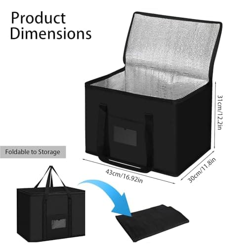 40L Large Capacity Cooler Bag, Insulated Soft Cool Bag with Handles — view 2
