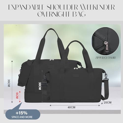 Hayayu Expandable Cabin Bag for Ryanair 40x30x20 for Easyjet 45x36x20 — view 2