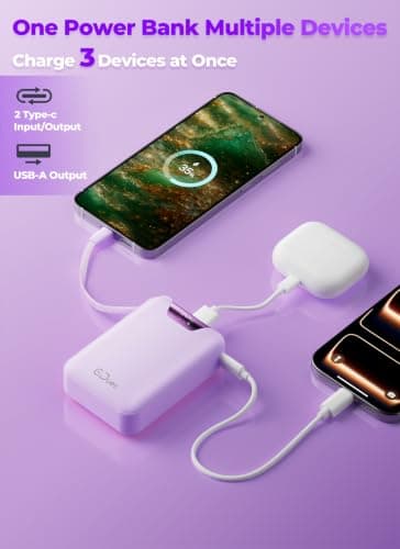 Gidues M2 Portable Charger (purple) — view 3