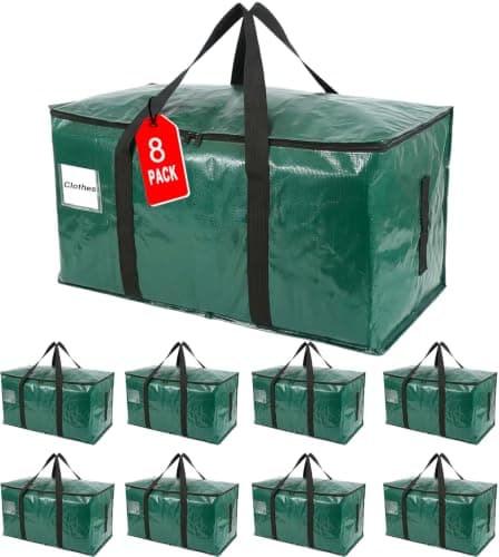 ZFWDSY Moving Bags 93 L,8-Pack Storage Bags Moving Boxes Alternatives