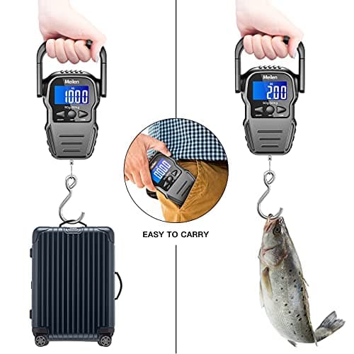 Meilen Luggage Scale, 110lb/50kg Digital Fishing Weigh Scale for Travel — view 6