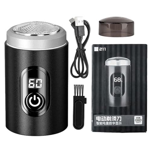Waterproof Electric Shaver - Facial Razor for Men, Rechargeable Razor Kit | Portable Care Tool for Travel, Camping, Business, Car, Office, Air Travel, Beard Shaving and