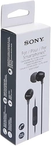 Sony MDR-EX15AP Earphones With Smartphone Mic And Control - Black — view 2