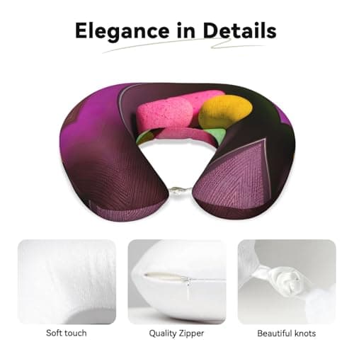 SamLng Yoga Meditation Memory Foam Travel Pillow â€“ U-Shaped Neck Support â€“ Perfect for Watching Movies, Working, Driving, and Relaxing — view 4
