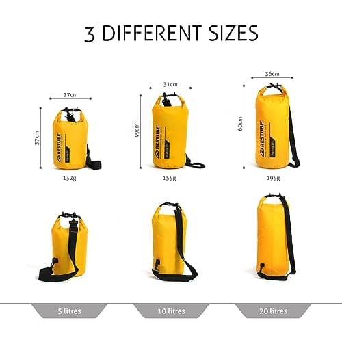 Restube Waterproof Drybag - Premium Quality for Ultimate Protection | Versatile and Spacious | Ideal for Travel, Hiking, Water Activities | 100% Waterproof and Durable — view 4