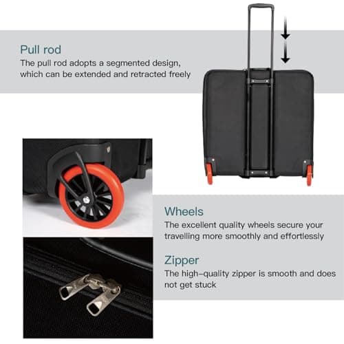 Ejoyous Folding Bike Travel Case, EVA Hard Shell, Lightweight Storage Box, Easy Packing, Ideal for Folding bicycl and Travel (E1919) — view 3