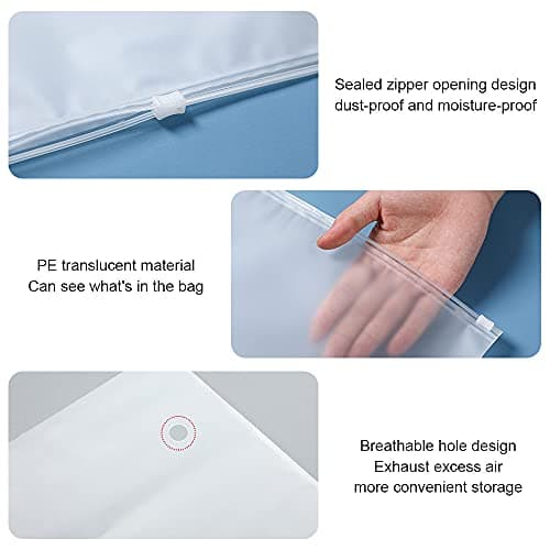 25 Pcs Resealable Ziplock Bags, Plastic Hospital Bags Maternity Essentials, Frosted Ziplock Seal Bag Travel Accessories Space Saver Storage Luggage Organiser Pouch for Home School Trip Hospital — view 3