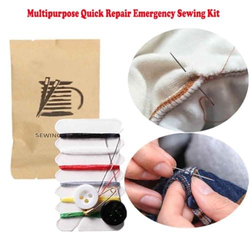 30Pcs Luxury Individually Wrapped Eco-Friendly Quick Repair Emergency Travel Sewing Kit; Disposable Hotel Sewing Kit with Needles Button Threads Safety Pin for Hotel Travel Use; Outdoor Sewing Repair — view 4