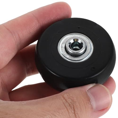 Healeved Universal Suitcase Replacement Wheels 2pcs Rubber Metal Swivel — view 4