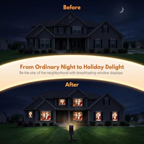 Halloween & Christmas Window Projector Lights with 12 Built-in Movies — view 6