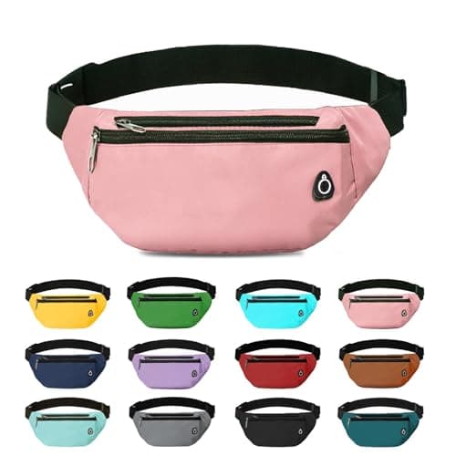 Rosoz Bum Bag, Belt Bag Women's Bum Bag Men's Gifts Sports Hip Bags for Outdoor Travel Running Cycling, rose