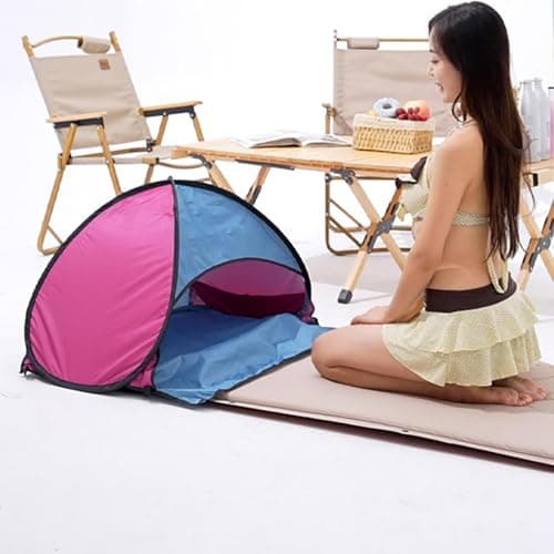 Beach Shelter Tent - Portable Beach Sun Shade Tent, UV Protection, Lightweight, Baby Sun ShadeTent, Instant Outdoor BeachTent, Portable & Easy Set Up, ForBeach, Camping, Picnic, 59x78x49cm — view 2