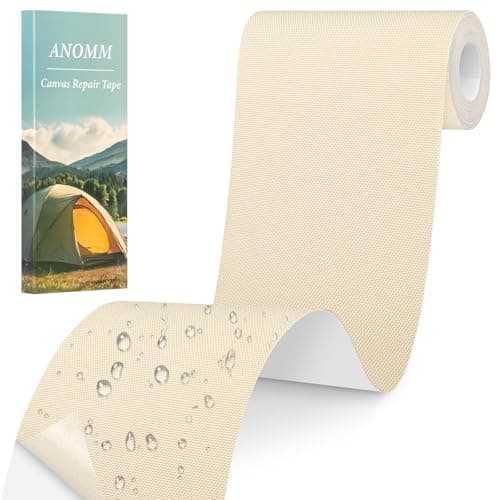 ANOMM Canvas Repair Patch, Self-Adhesive Fabric Patch(10 * 200cm, Beige)