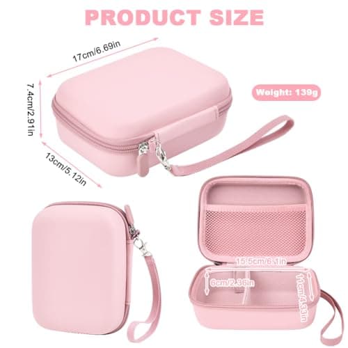 Ainiv Kids Instant Camera Case, Kid Camera Photo Paper Organizer Light Pink — view 2