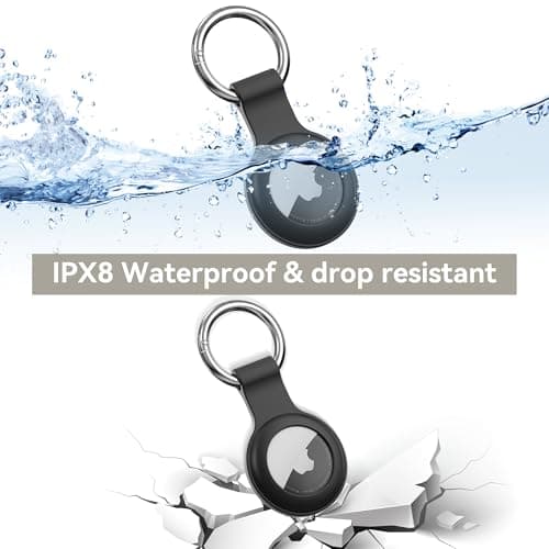 For AirTag Holder Keyring,4-Pack IPX8 Waterproof Case for Apple AirTag — view 6