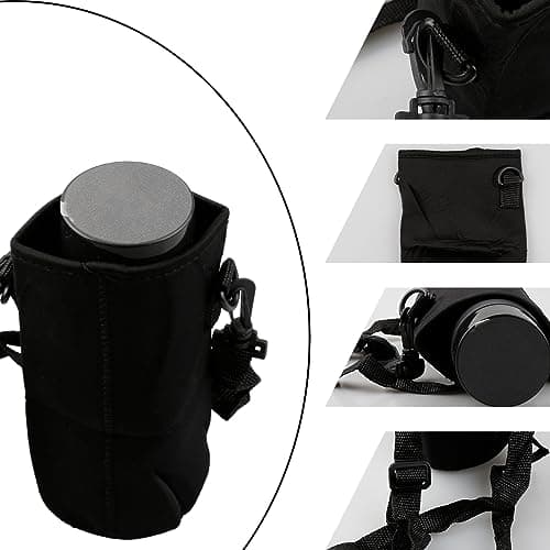GLADFRESIT Bottle Cage -Pouch Neoprene Carrier Cover Bag with Shoulder Strap - Water Bottle Holder for Daily Walking, Hiking, and Other Outdoor Activities — view 3