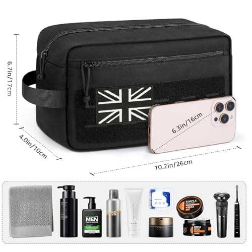ETRONIK Tactical Toiletry Bag Men, Mens Travel Wash Bag with Molle System — view 5