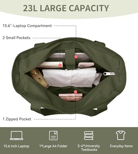 KALIDI Work Bag for Women Tote Bag w/Laptop Compartment for School Office — view 3