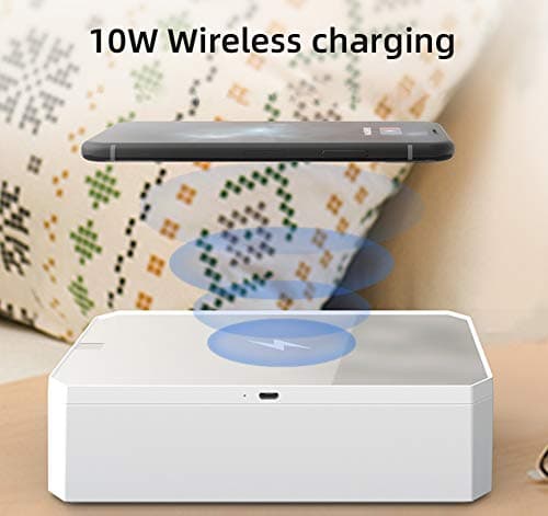 UV Steriliser Box Portable UV Sanitiser Wireless Charger Phone Cleaner Anti-Bacterial Disinfection Box for Masks, Keys Watch and Daily Accessories — view 6