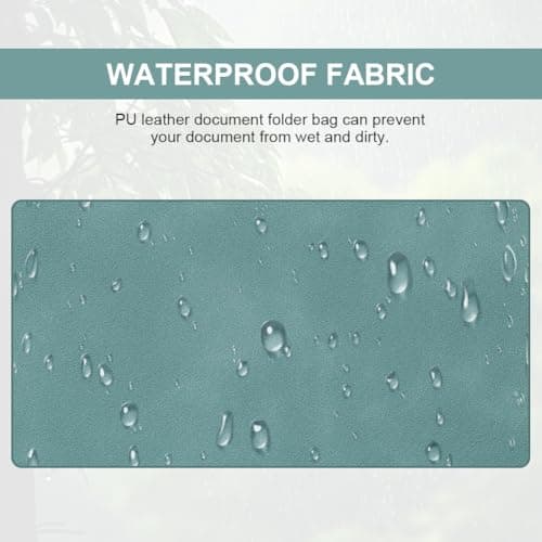 OFFCUP Envelope Documents, A4 Leather File Folder, Portable PU Document Bag — view 4